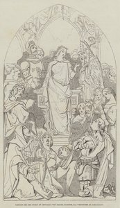 Caricatura, El espíritu de la caballerosidad de Daniel Maclise